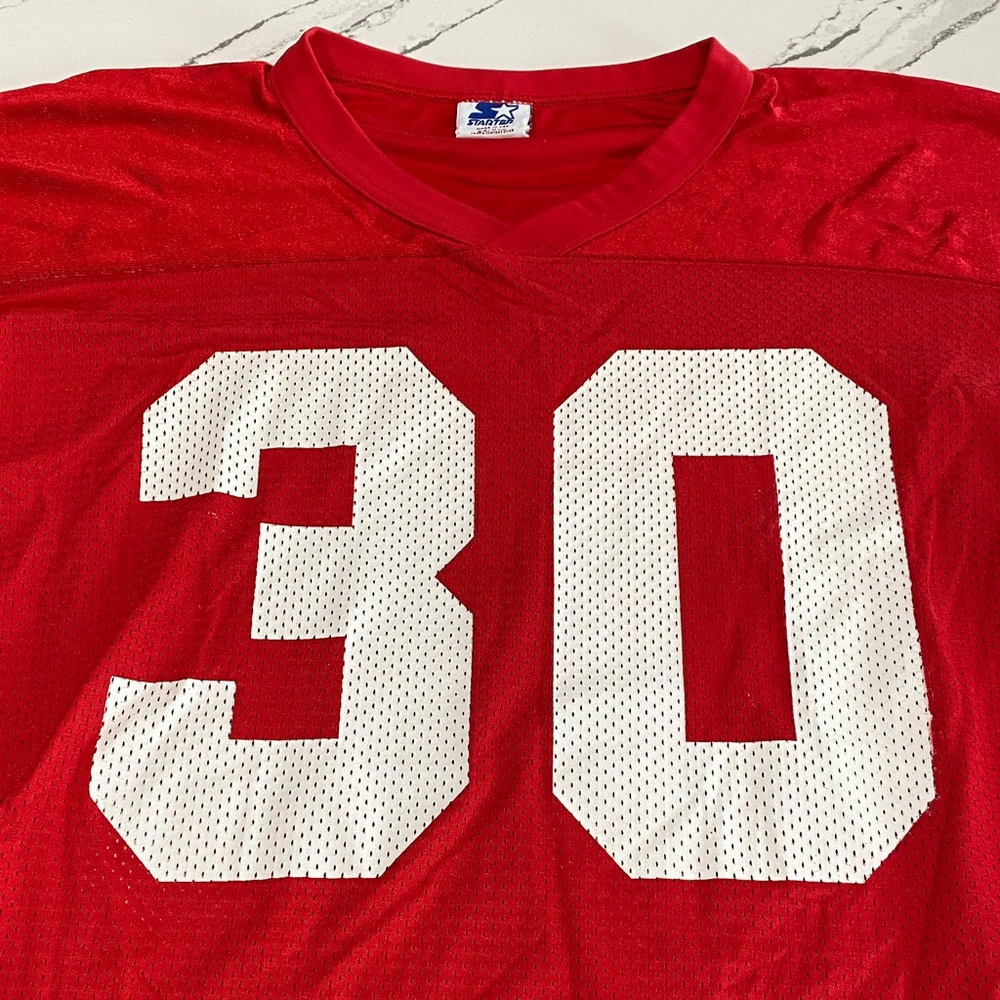 STARTER Nebraska Cornhuskers Jersey XXL #30 Print Flaw